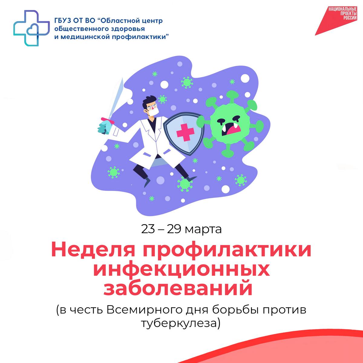 Неделя профилактики инфекционных заболеваний: Будьте бдительны! 